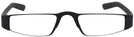 Rectangle Black/Black Porsche 8801 Single Vision Half Frame View #2