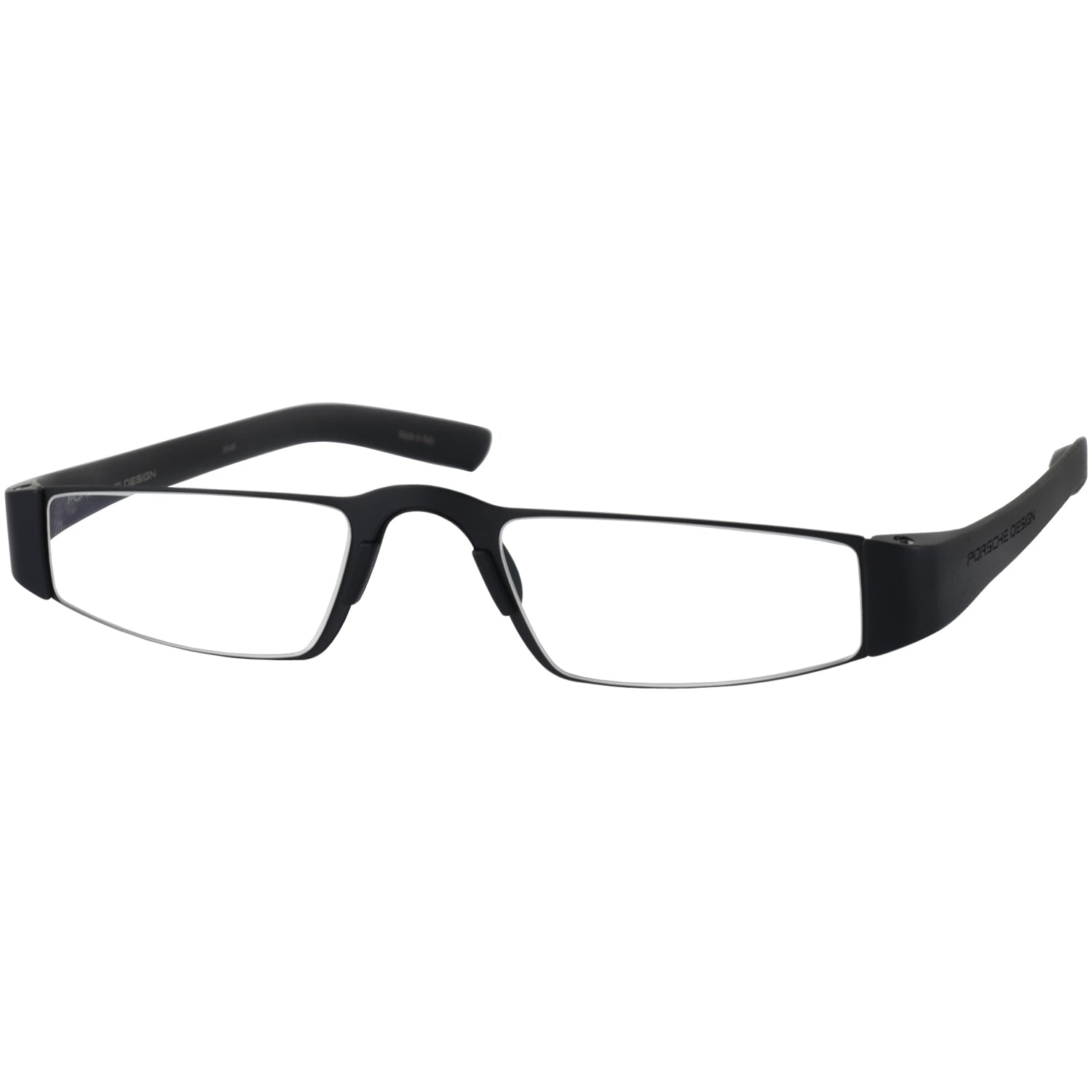 Black/Black Porsche 8801 Single Vision Half Frame