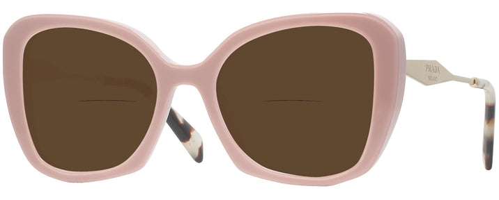 Oversized Alabaster/crystal Prada 03YS Bifocal Reading Sunglasses View #1