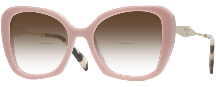 Oversized Alabaster/crystal Prada 03YS w/ Gradient Bifocal Reading Sunglasses View #1