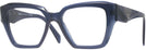 Oversized,Square BLUE TRANSPARENT Prada 09ZV Computer Style Progressive View #1