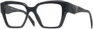Oversized,Square Black Prada 09ZV Computer Style Progressive View #1