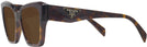 Square Tortoise Prada 09ZV Progressive No-Line Reading Sunglasses View #3