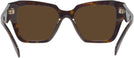 Square Tortoise Prada 09ZV Progressive No-Line Reading Sunglasses View #4