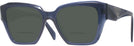 Square Blue Transparent Prada 09ZV Bifocal Reading Sunglasses View #1
