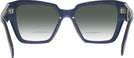 Square Blue Transparent Prada 09ZV w/ Gradient Bifocal Reading Sunglasses View #4