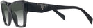 Square Black Prada 09ZV w/ Gradient Bifocal Reading Sunglasses View #3