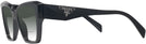 Square Black Prada 09ZV w/ Gradient Bifocal Reading Sunglasses View #3