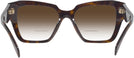 Square Tortoise Prada 09ZV w/ Gradient Bifocal Reading Sunglasses View #4