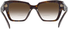 Square Tortoise Prada 09ZV w/ Gradient Bifocal Reading Sunglasses View #4