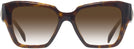 Square Tortoise Prada 09ZV w/ Gradient Progressive No-Line Reading Sunglasses View #2