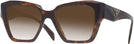 Square Tortoise Prada 09ZV w/ Gradient Progressive No-Line Reading Sunglasses View #1