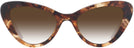 Cat Eye Havana Prada 13YS w/ Gradient Progressive No Line Reading Sunglasses View #2