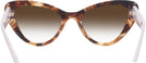 Cat Eye Havana Prada 13YS w/ Gradient Progressive No Line Reading Sunglasses View #4