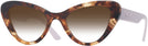 Cat Eye Havana Prada 13YS w/ Gradient Progressive No Line Reading Sunglasses View #1