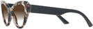 Cat Eye Talc Havana Prada 13YS w/ Gradient Progressive No Line Reading Sunglasses View #3