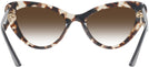 Cat Eye Talc Havana Prada 13YS w/ Gradient Progressive No Line Reading Sunglasses View #4