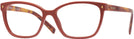 Rectangle Red Prada 15ZV Single Vision Full Frame View #1