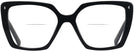 Oversized,Square Black Prada 16ZV Bifocal View #2