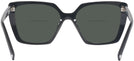 Oversized,Square Black Prada 16ZV Bifocal Reading Sunglasses View #4