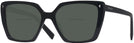Oversized,Square Black Prada 16ZV Bifocal Reading Sunglasses View #1