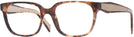 Rectangle Caramel Havana Prada 17ZV Single Vision Full Frame View #1