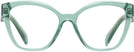 Square Transparent Sage Prada 20ZV Progressive No-Lines View #2