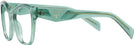 Square Transparent Sage Prada 20ZV Progressive No-Lines View #3