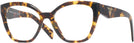 Square Honey Tortoise Prada 20ZV Computer Style Progressive View #1
