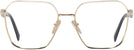 Square,Oversized Pale Gold Prada 56ZV Single Vision Full Frame View #2