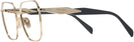 Square,Oversized Pale Gold Prada 56ZV Single Vision Full Frame View #3
