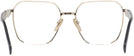 Square,Oversized Pale Gold Prada 56ZV Single Vision Full Frame View #4