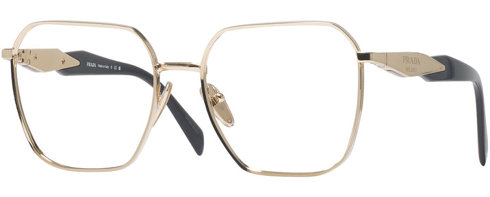 Square,Oversized Pale Gold Prada 56ZV Progressive No-Lines View #1