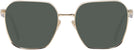 Square,Oversized Pale Gold Prada 56ZV Progressive No-Line Reading Sunglasses View #2