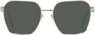 Square,Oversized Pale Gold Prada 56ZV Progressive Reading Sunglasses View #2