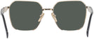 Square,Oversized Pale Gold Prada 56ZV Progressive No-Line Reading Sunglasses View #4