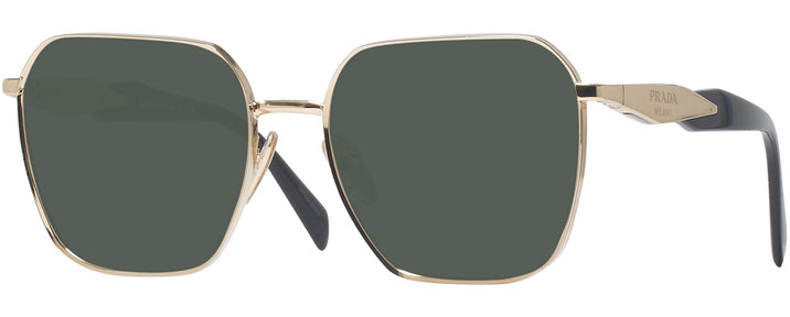 Square,Oversized Pale Gold Prada 56ZV Progressive Reading Sunglasses View #1