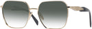 Square,Oversized Pale Gold Prada 56ZV w/ Gradient Progressive Reading Sunglasses View #1
