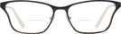 Cat Eye TOP BROWN/ROSE GOLD Prada 60XV Bifocal View #2