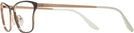 Cat Eye TOP BROWN/ROSE GOLD Prada 60XV Progressive No-Lines View #3