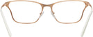 Cat Eye TOP BROWN/ROSE GOLD Prada 60XV Single Vision Full Frame View #4