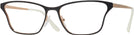 Cat Eye TOP BROWN/ROSE GOLD Prada 60XV Progressive No-Lines View #1