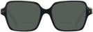 Square Black Prada A02V Bifocal Reading Sunglasses View #2
