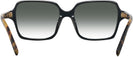 Square Black Prada A02V w/ Gradient Progressive No-Line Reading Sunglasses View #4