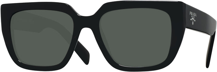 Square,Oversized Black Prada A03V L Progressive No-Line Reading Sunglasses View #1