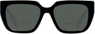 Square,Oversized Black Prada A03V L Bifocal Reading Sunglasses View #2