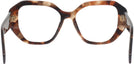Unique HAVANA CARAMEL Prada A07V Single Vision Full Frame View #4