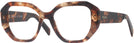 Unique HAVANA CARAMEL Prada A07V Single Vision Full Frame View #1