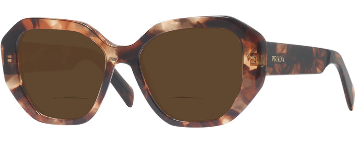 Unique HAVANA CARAMEL Prada A07V Bifocal Reading Sunglasses View #1