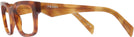 Rectangle Havana Cognac Prada A10V Single Vision Full Frame View #3